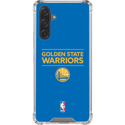 NBA Golden State Warriors Standard - Blue Galaxy A17 Clear Case