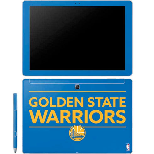 NBA Golden State Warriors Standard - Blue Galaxy Book 12in Skin