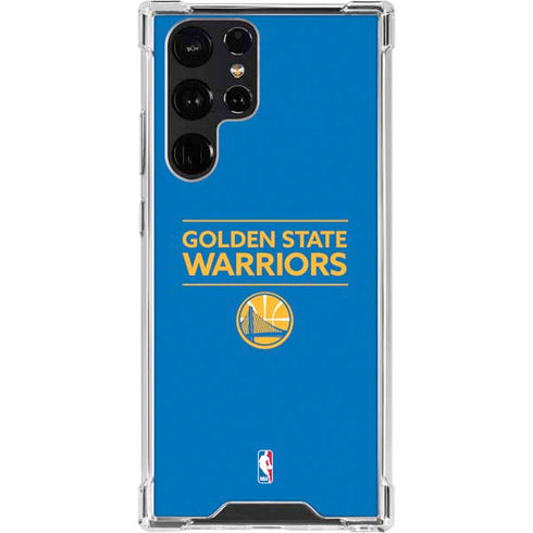NBA Golden State Warriors Standard - Blue Galaxy S23 Ultra Clear Case