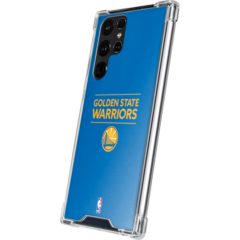 NBA Golden State Warriors Standard - Blue Galaxy S23 Ultra Clear Case