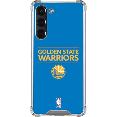 NBA Golden State Warriors Standard - Blue Galaxy S24 FE Clear Case