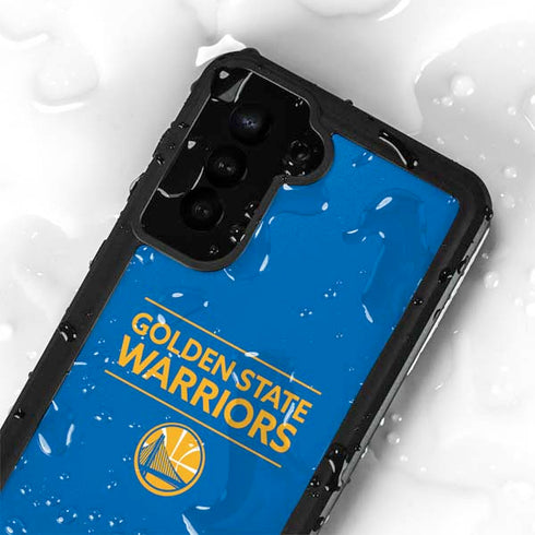 NBA Golden State Warriors Standard - Blue Galaxy S24 Plus Waterproof Case