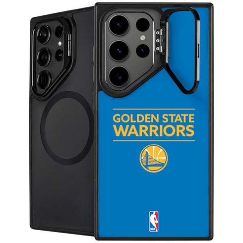 NBA Golden State Warriors Standard - Blue Galaxy S25 Ultra Kickstand Case