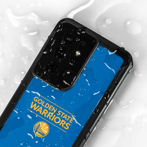 NBA Golden State Warriors Standard - Blue Galaxy S24 Ultra Waterproof Case