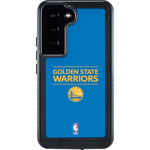 NBA Golden State Warriors Standard - Blue Galaxy S24 Waterproof Case