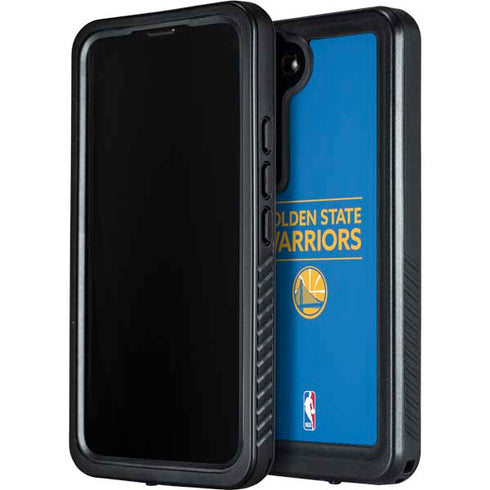 NBA Golden State Warriors Standard - Blue Galaxy S24 Waterproof Case