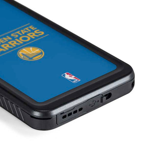 NBA Golden State Warriors Standard - Blue Galaxy S24 Waterproof Case