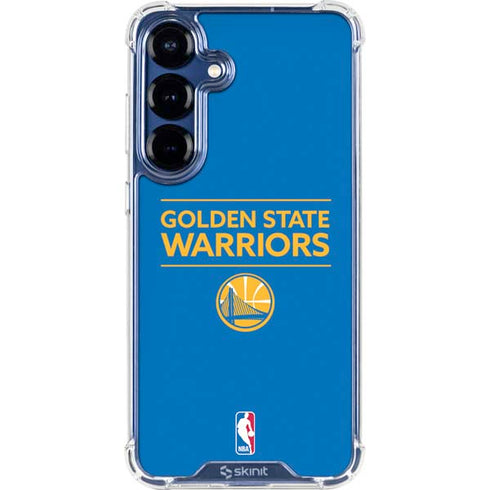 NBA Golden State Warriors Standard - Blue Galaxy S25 Plus Clear Case