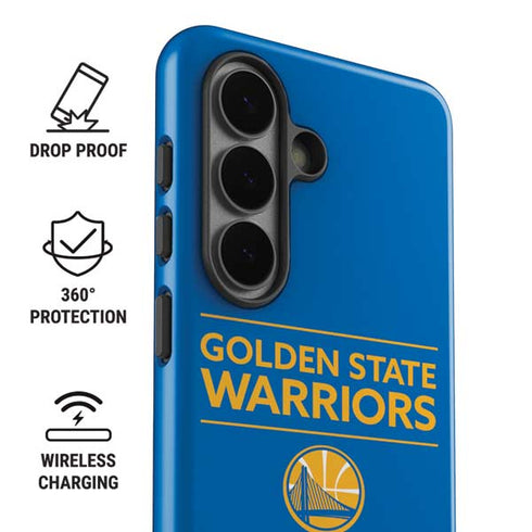 NBA Golden State Warriors Standard - Blue Galaxy S26 Impact Case