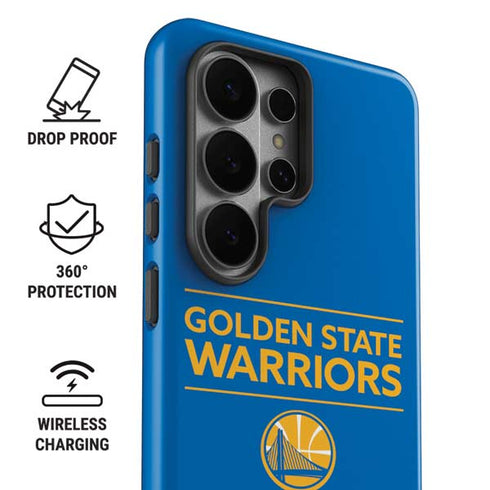 NBA Golden State Warriors Standard - Blue Galaxy S26 Ultra Impact Case