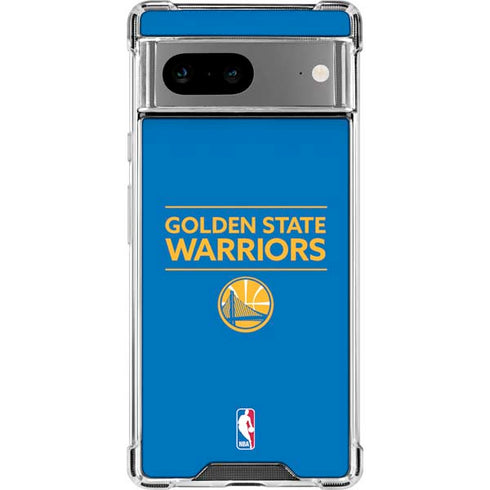 NBA Golden State Warriors Standard - Blue Google Pixel 8a Clear Case