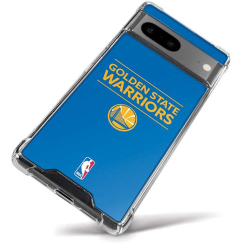 NBA Golden State Warriors Standard - Blue Google Pixel 8a Clear Case