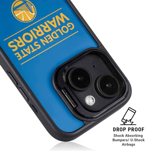 NBA Golden State Warriors Standard - Blue iPhone 15 Kickstand Case