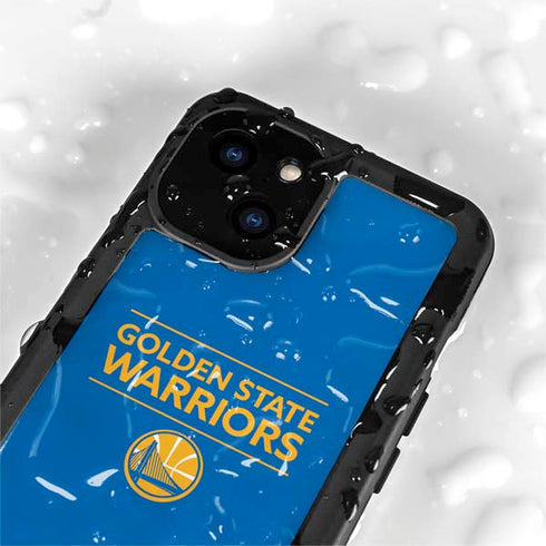 NBA Golden State Warriors Standard - Blue iPhone 15 Plus Waterproof Case