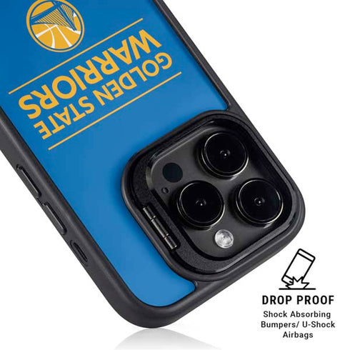 NBA Golden State Warriors Standard - Blue iPhone 15 Pro Kickstand Case