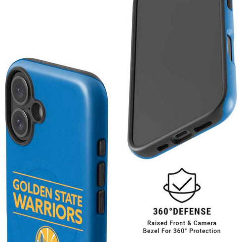 NBA Golden State Warriors Standard - Blue iPhone 16 Magsafe Impact Case