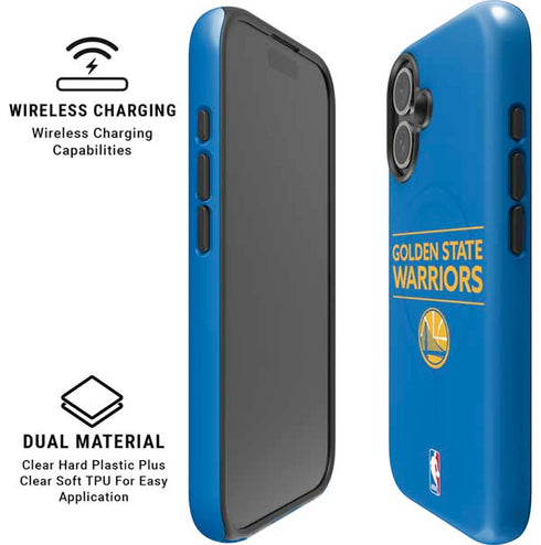 NBA Golden State Warriors Standard - Blue iPhone 16 Magsafe Impact Case