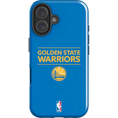 NBA Golden State Warriors Standard - Blue iPhone 16 Plus Impact Case