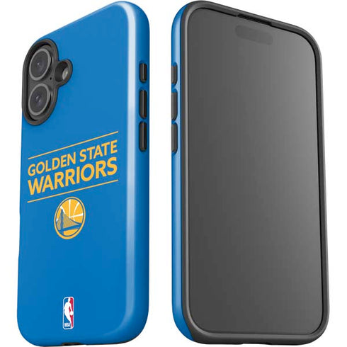 NBA Golden State Warriors Standard - Blue iPhone 16 Plus Impact Case