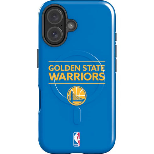 NBA Golden State Warriors Standard - Blue iPhone 16 Plus Magsafe Impact Case