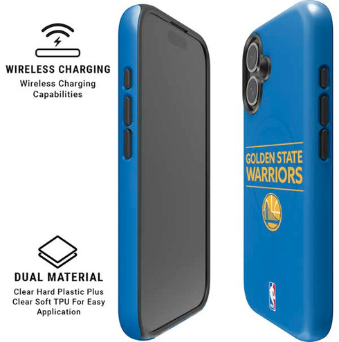 NBA Golden State Warriors Standard - Blue iPhone 16 Plus Magsafe Impact Case