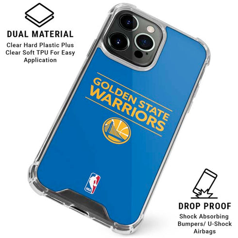 NBA Golden State Warriors Standard - Blue iPhone 16 Pro Clear Case