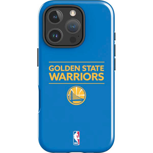 NBA Golden State Warriors Standard - Blue iPhone 16 Pro Impact Case