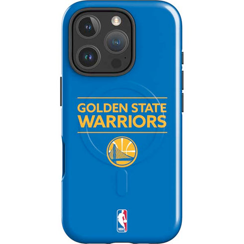NBA Golden State Warriors Standard - Blue iPhone 16 Pro Magsafe Impact Case