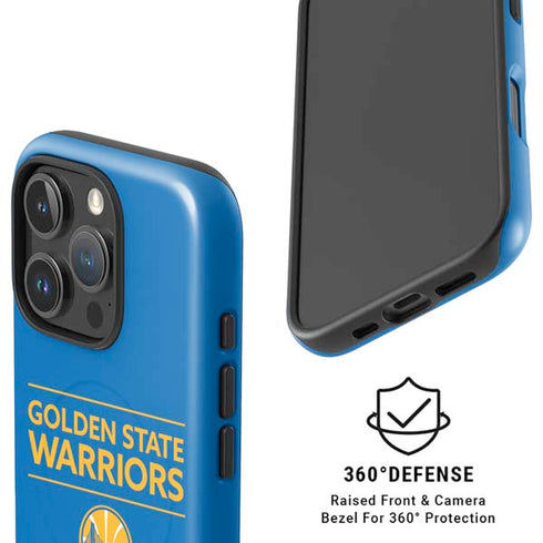 NBA Golden State Warriors Standard - Blue iPhone 16 Pro Magsafe Impact Case