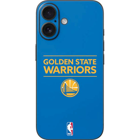 NBA Golden State Warriors Standard - Blue iPhone 16 Skin