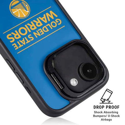 NBA Golden State Warriors Standard - Blue iPhone 16e Kickstand Case