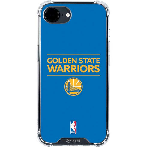 NBA Golden State Warriors Standard - Blue iPhone 16e Clear Case