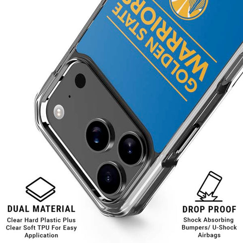 NBA Golden State Warriors Standard - Blue iPhone 18 Pro Clear Case