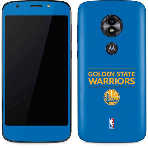 NBA Golden State Warriors Standard - Blue Moto E5 Play Skin