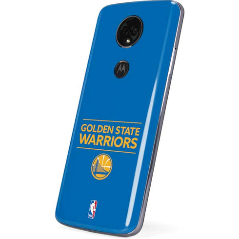 NBA Golden State Warriors Standard - Blue Moto E5 Plus Skin