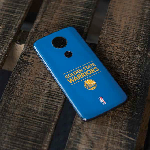 NBA Golden State Warriors Standard - Blue Moto E5 Plus Skin