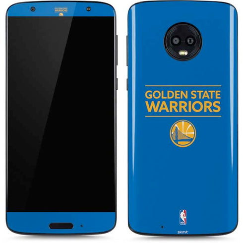 NBA Golden State Warriors Standard - Blue Moto G6 Skin