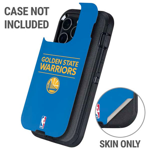 NBA Golden State Warriors Standard - Blue Otterbox Defender iPhone Skin