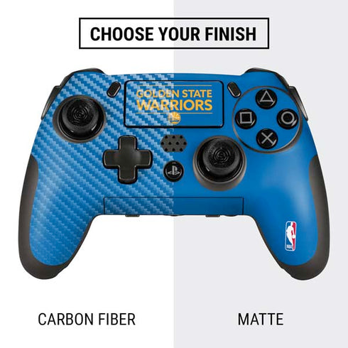 NBA Golden State Warriors Standard - Blue PlayStation Scuf Vantage 2 Controller Skin