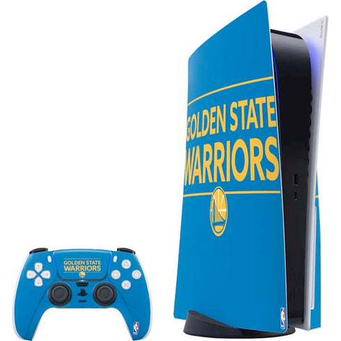 NBA Golden State Warriors Standard - Blue PlayStation PS5 Skins