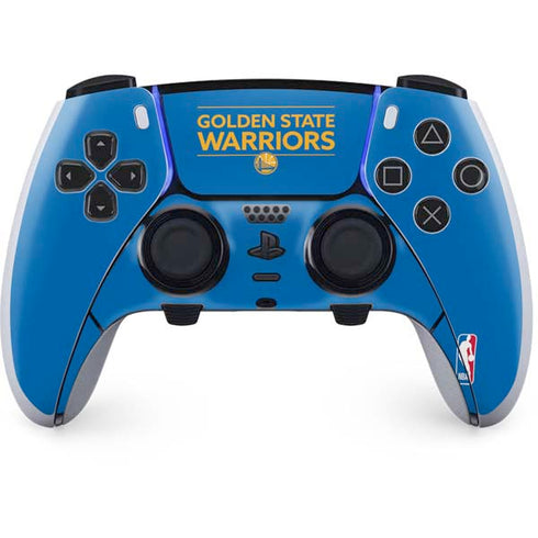 NBA Golden State Warriors Standard - Blue PS5 DualSense Edge Pro Controller Skin