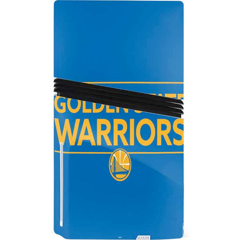 NBA Golden State Warriors Standard - Blue PS5 Pro Disk Console Skin