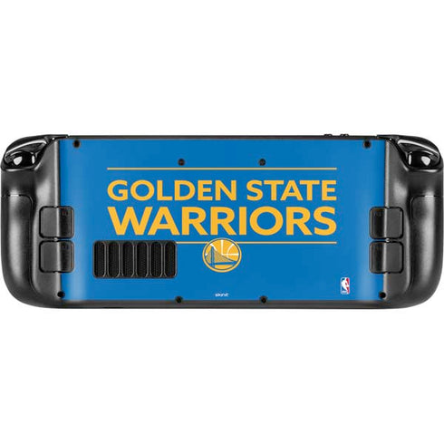 NBA Golden State Warriors Standard - Blue Steam Deck Handheld Gaming Computer Skin