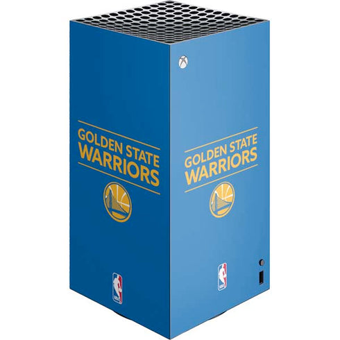 NBA Golden State Warriors Standard - Blue XBox Series X Digital Edition Console Skin