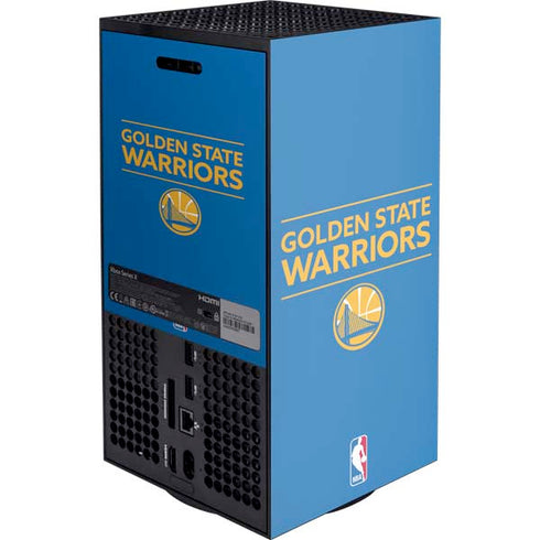 NBA Golden State Warriors Standard - Blue XBox Series X Digital Edition Console Skin