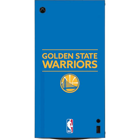 NBA Golden State Warriors Standard - Blue XBox Series X Digital Edition Console Skin