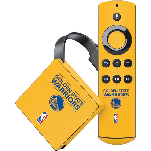 NBA Golden State Warriors Standard - Yellow Amazon Fire TV Skin