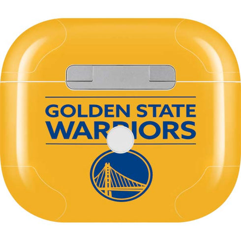 NBA Golden State Warriors Standard - Yellow Apple AirPods (3rd Gen 2021) Skin