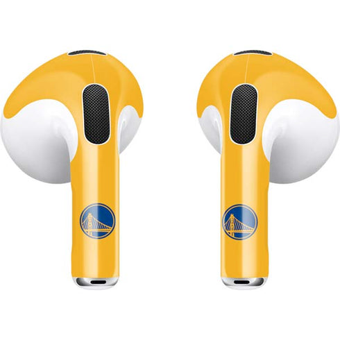 NBA Golden State Warriors Standard - Yellow Apple AirPods (3rd Gen 2021) Skin