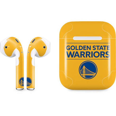 NBA Golden State Warriors Standard - Yellow Apple AirPods Skin